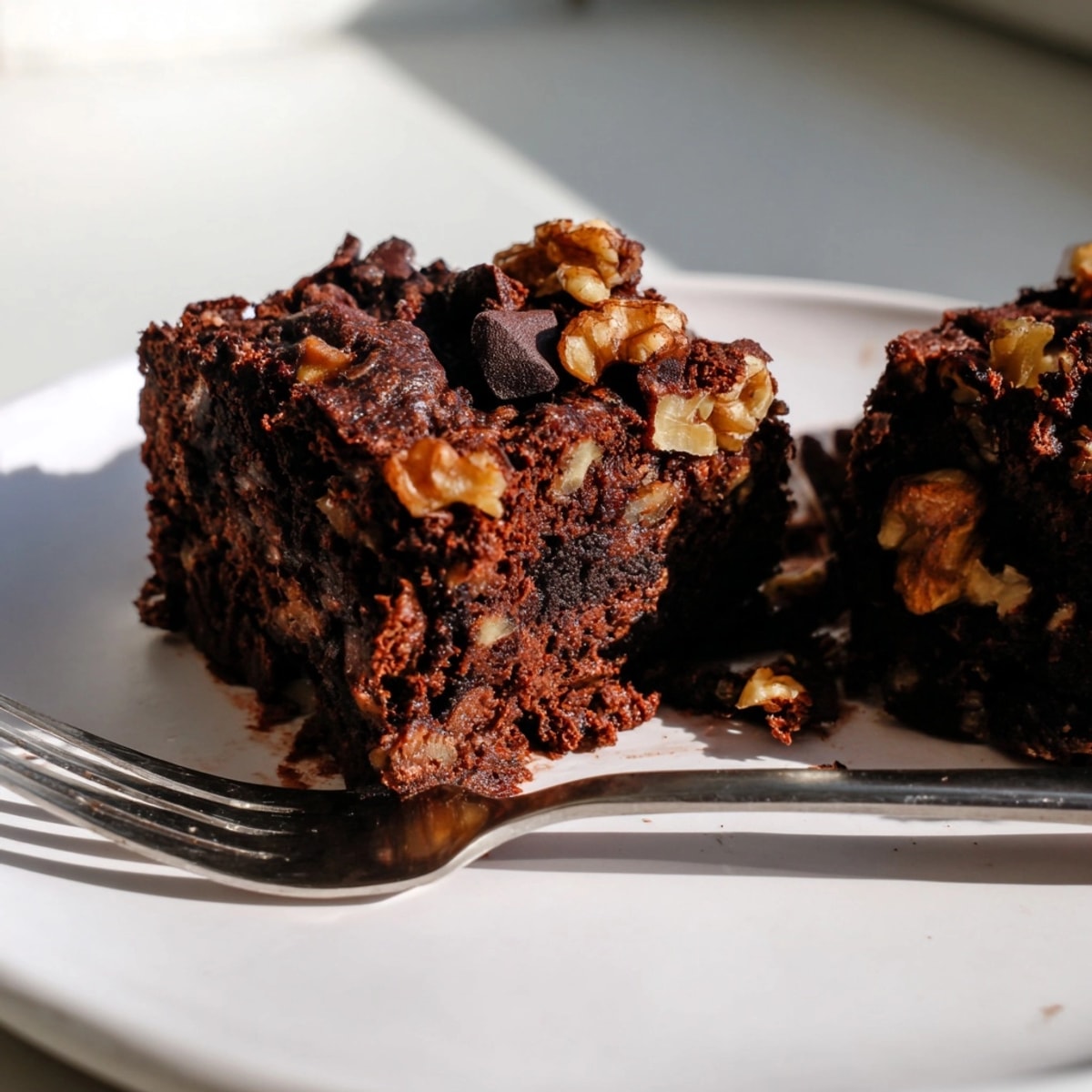 Chewy Zero-Waste Brownies with nut pulp – a sustainable dessert, perfect with coffee.