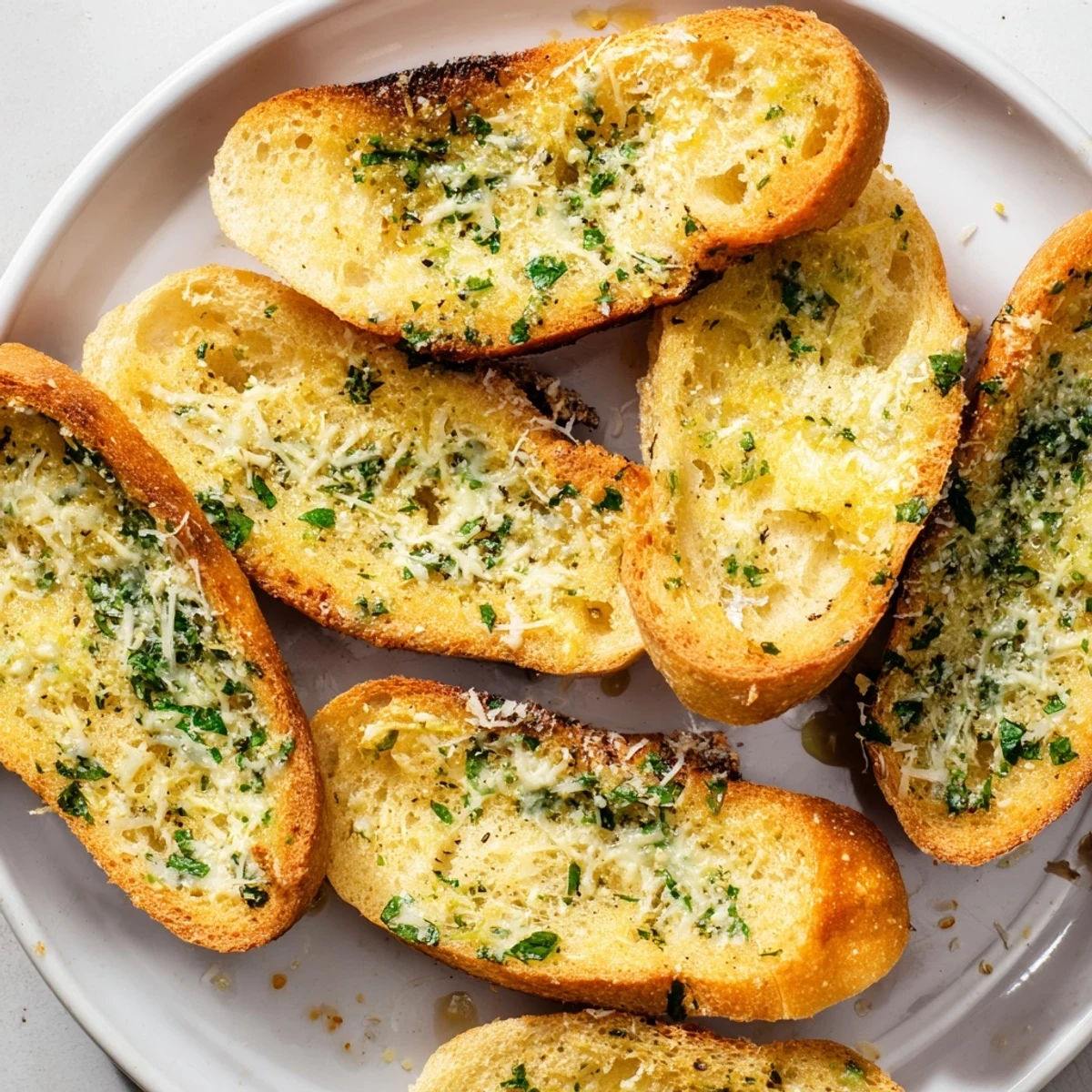 Golden, bubbly Garlic Bread with Cheese: melty mozzarella and parmesan baked to perfection.