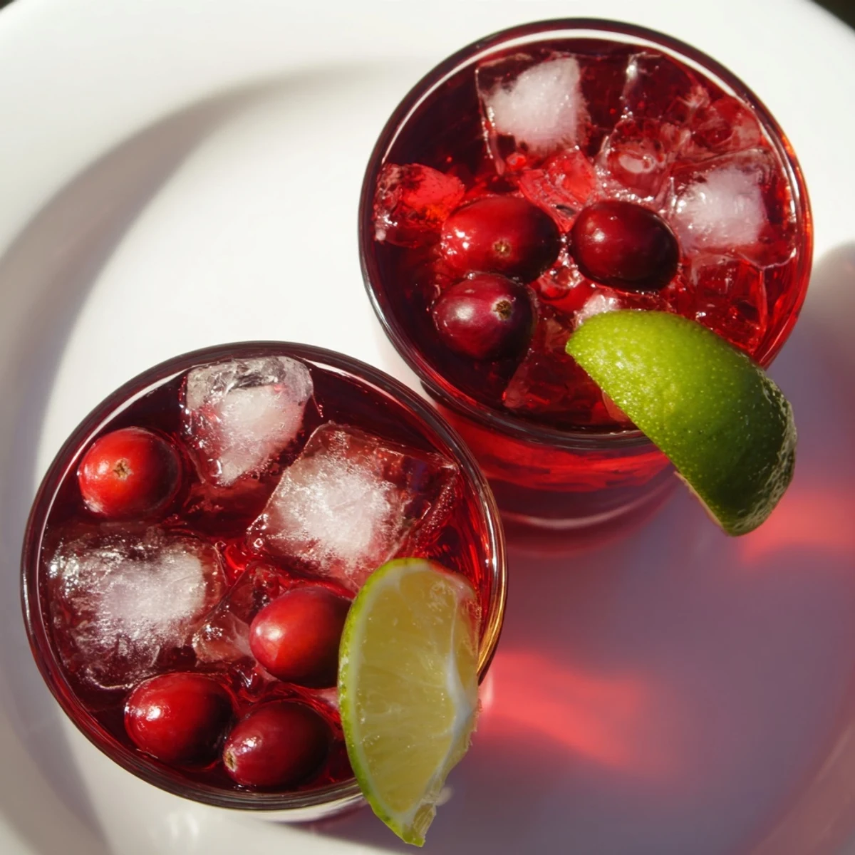 Cool, bubbly Cranberry Cocktail with a citrusy aroma, served elegantly in a stemmed glass.