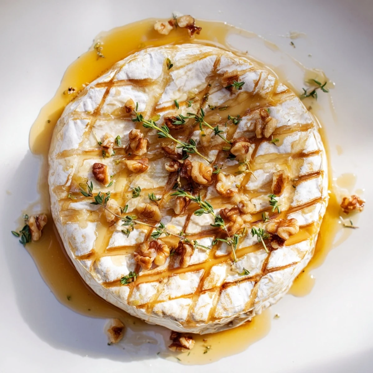 Close-up of bubbling baked cheese, a delightful appetizer ideal for casual get-togethers.