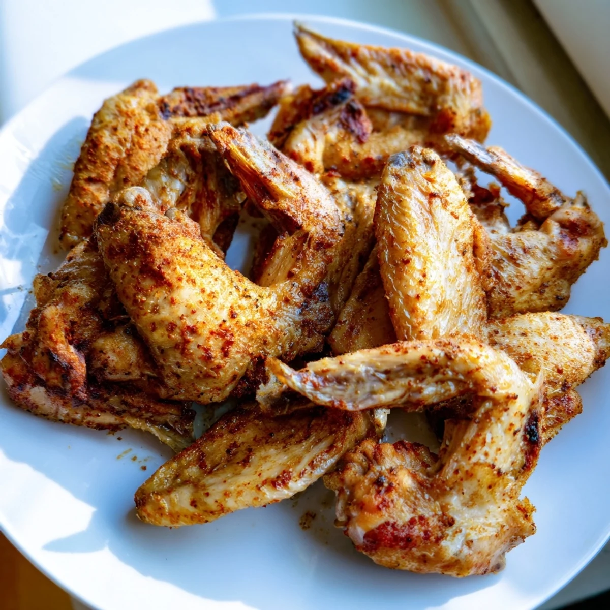 Perfectly seasoned crispy wings