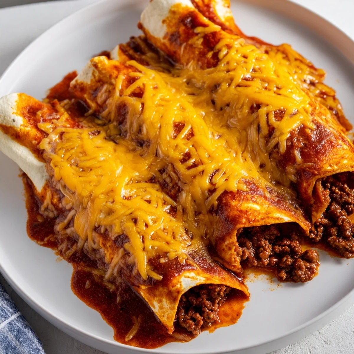 Beef Enchiladas Red Sauce