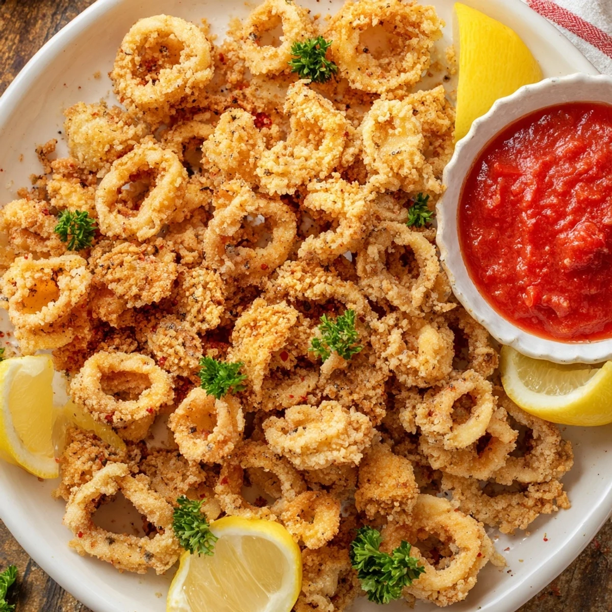 Crispy Fried Calamari Marinara