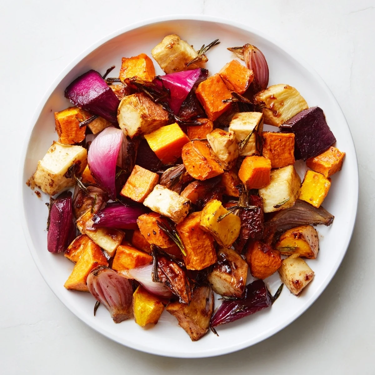 Roasted root vegetables balsamic