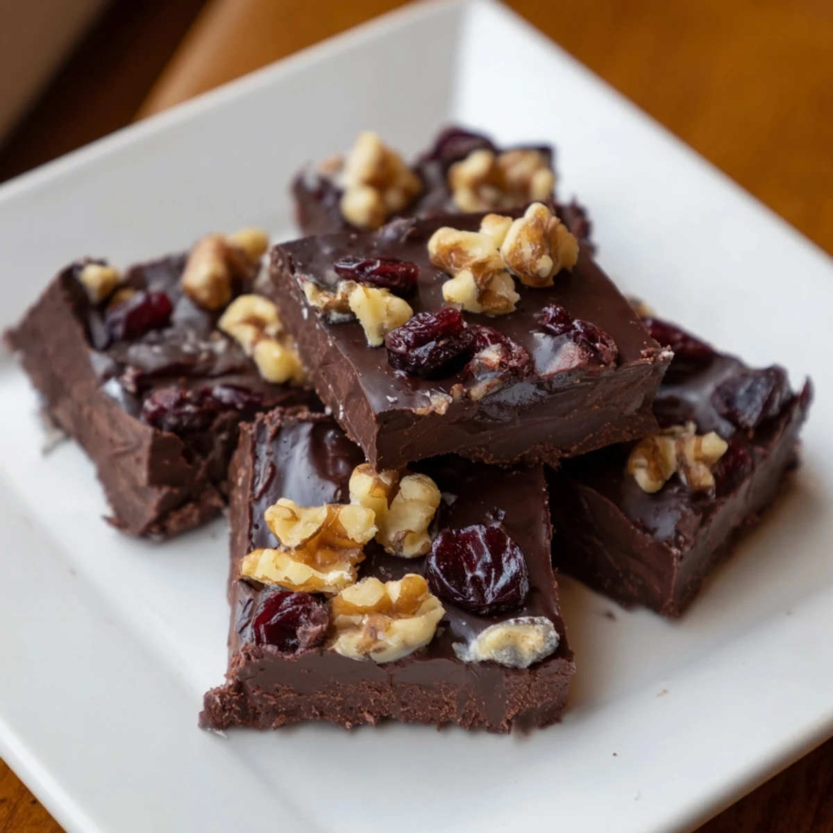 Indulge in a square of creamy, homemade Chocolate Cherry Fudge, ready for gifting or enjoying.