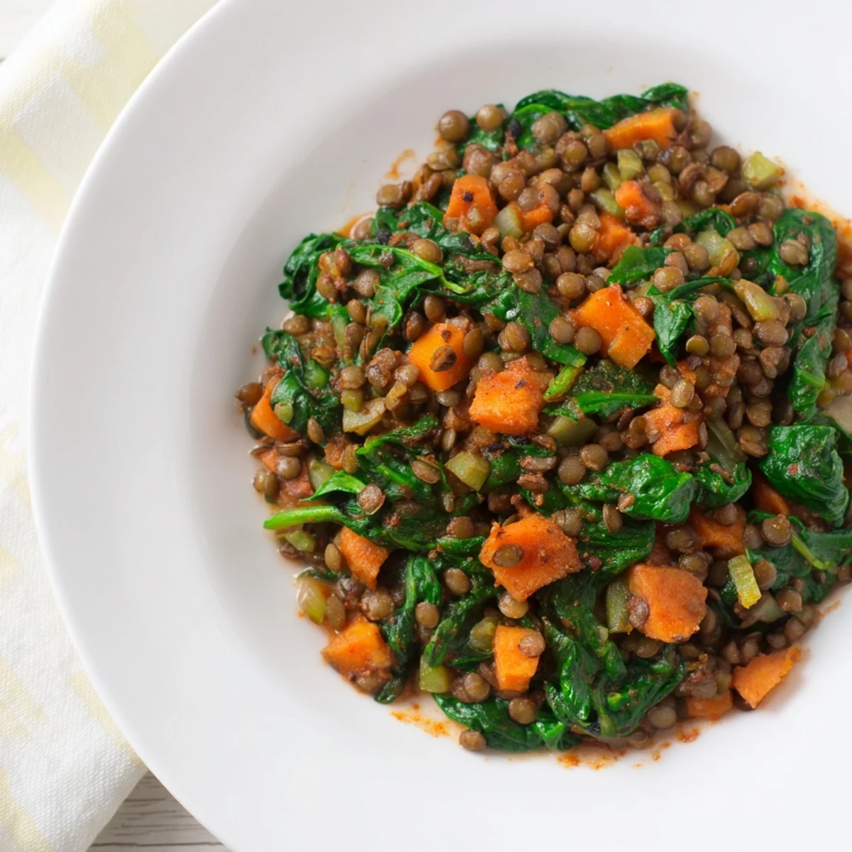 Lentil Spinach Hearty Stew