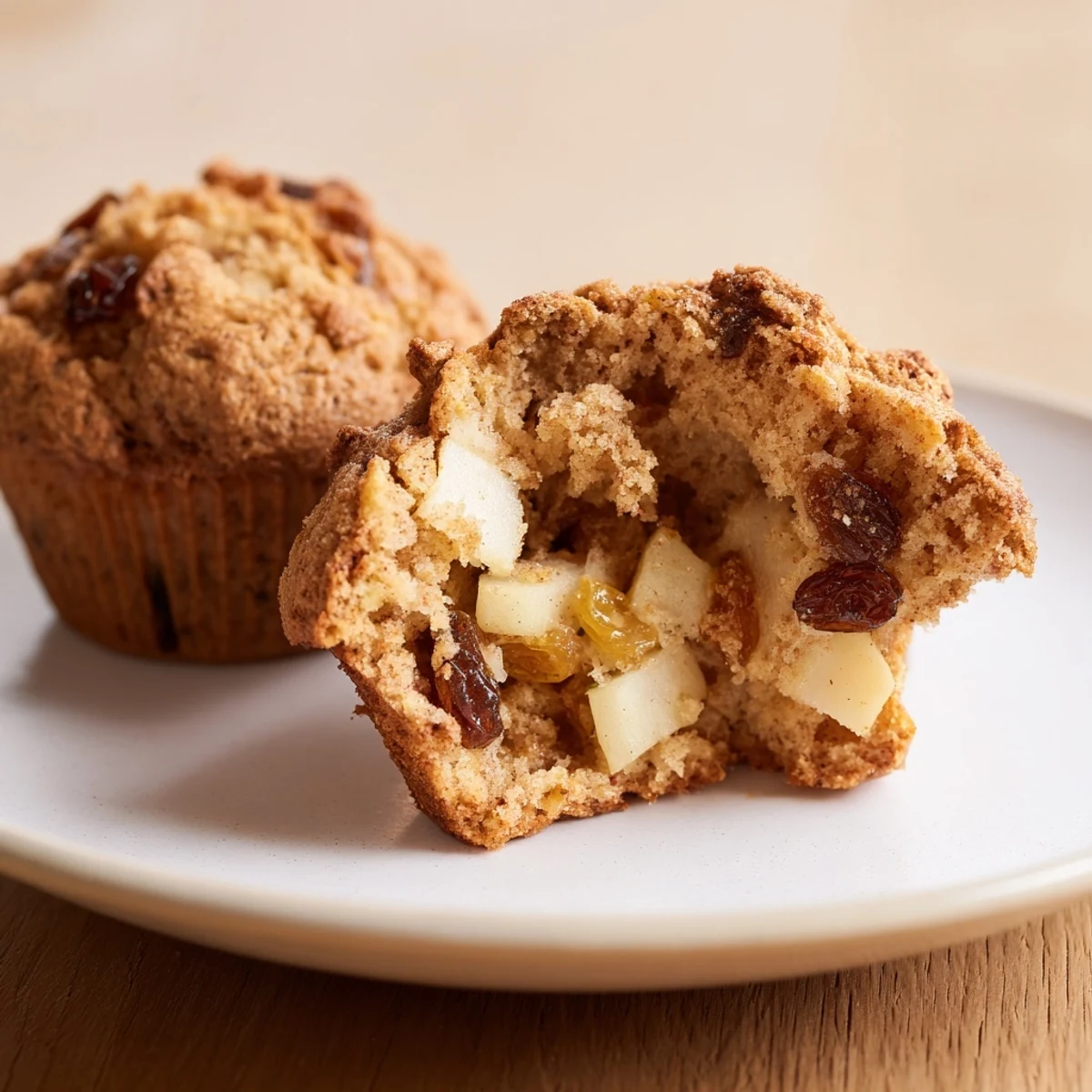 Spiced Apple Raisin Muffins