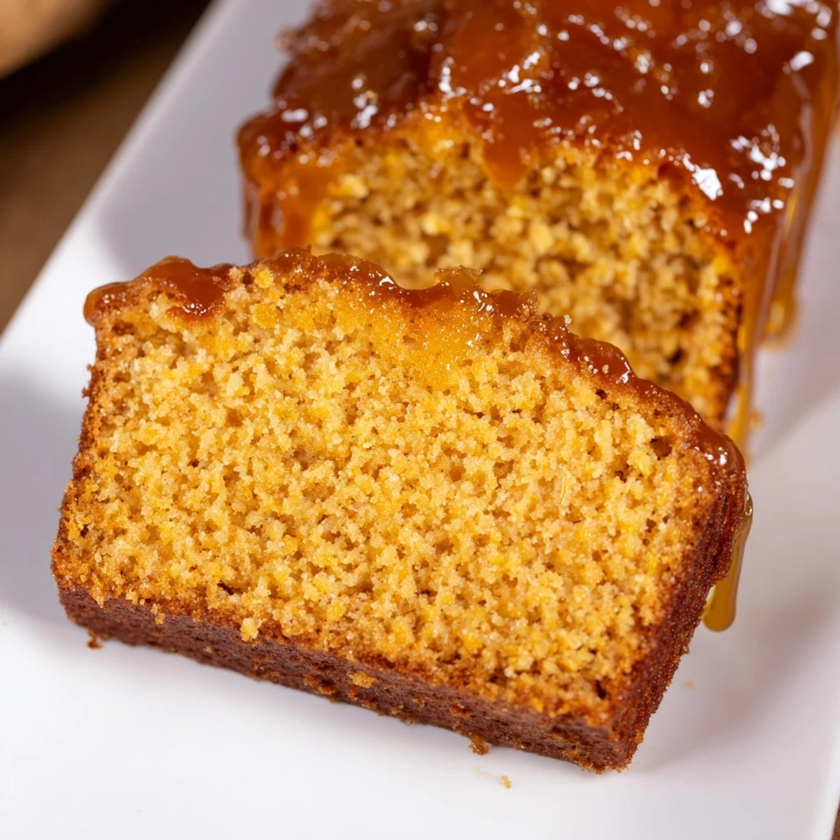 Imagine the warm, inviting aroma of this homemade Golden Syrup Cake, a sweet treat drizzled with extra syrup.