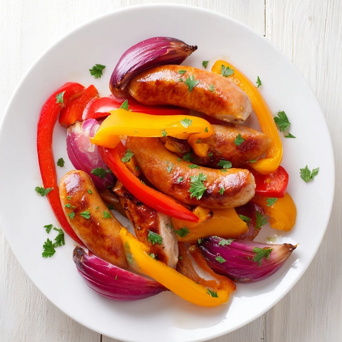 Sheet Pan Sausage Peppers