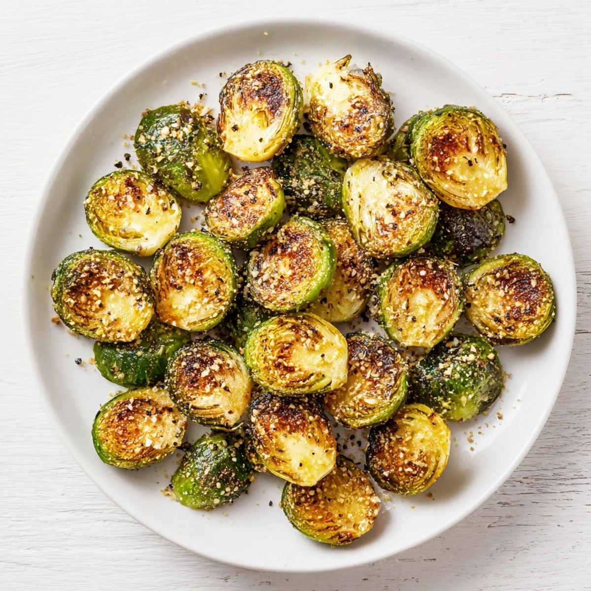 Golden-brown, perfectly roasted Brussels sprouts, a delicious and easy side dish for any meal.