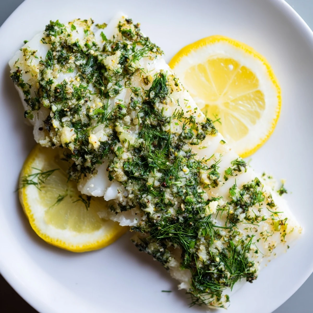 Enjoy flavorful, tender baked cod with herbs: the perfect light Mediterranean family dinner.