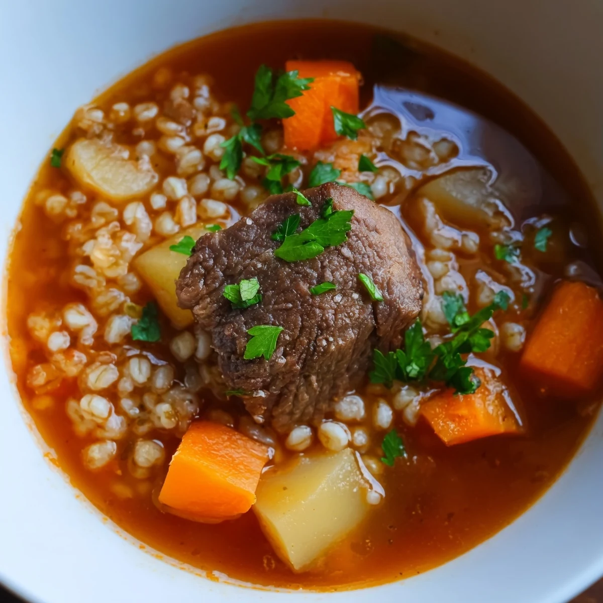 Beef Pearl Barley Soup