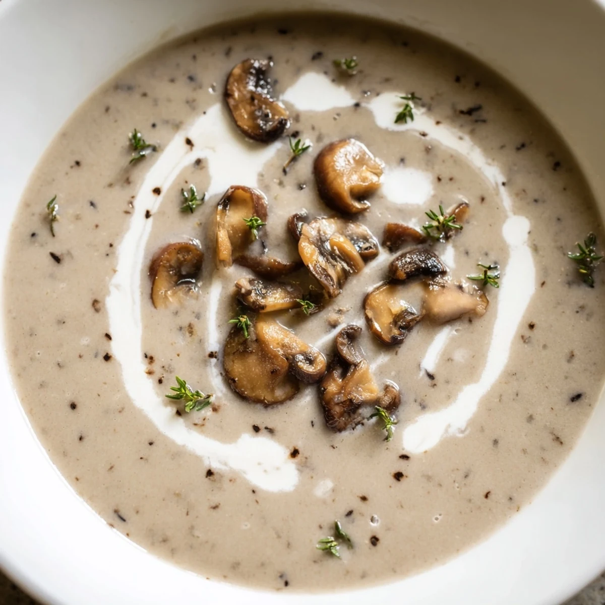 Creamy Mushroom Soup Thyme