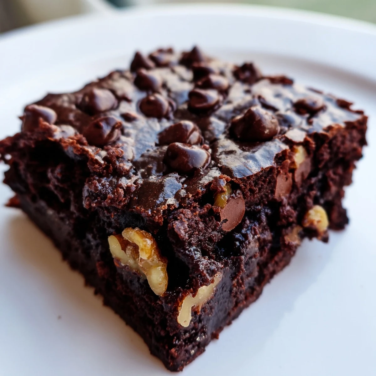 Chocolate Fudge Brownies Walnuts