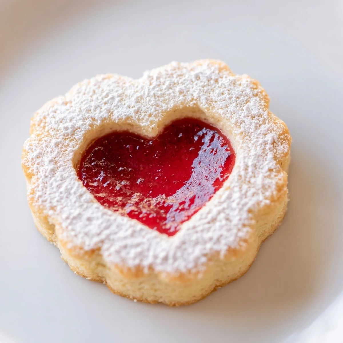 Buttery almond Raspberry Linzer Cookies are sandwiched with sweet raspberry jam and lightly dusted with powdered sugar for a festive treat.