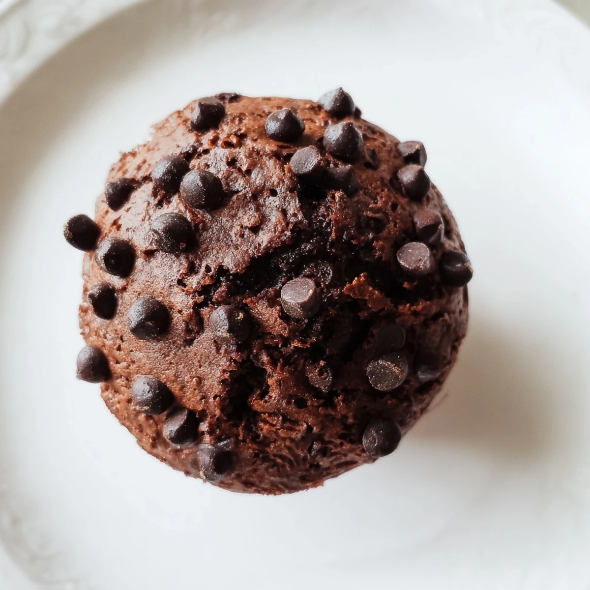Rustic homemade chocolate muffin tops on a cooling rack, perfect for a decadent snack or coffee break.