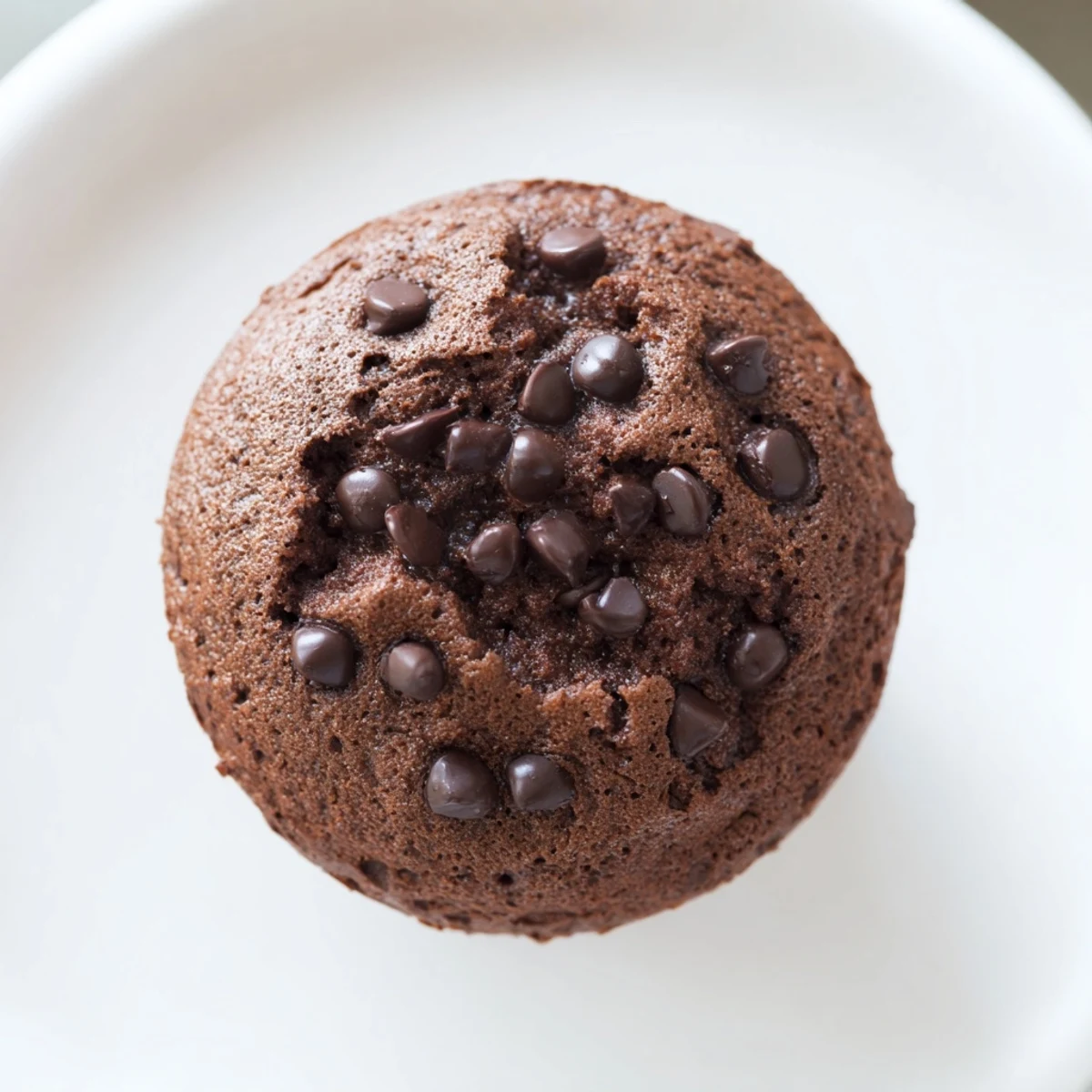 Rich, fudgy chocolate muffin tops with gooey chocolate chips, ready to serve from a simple baking sheet.