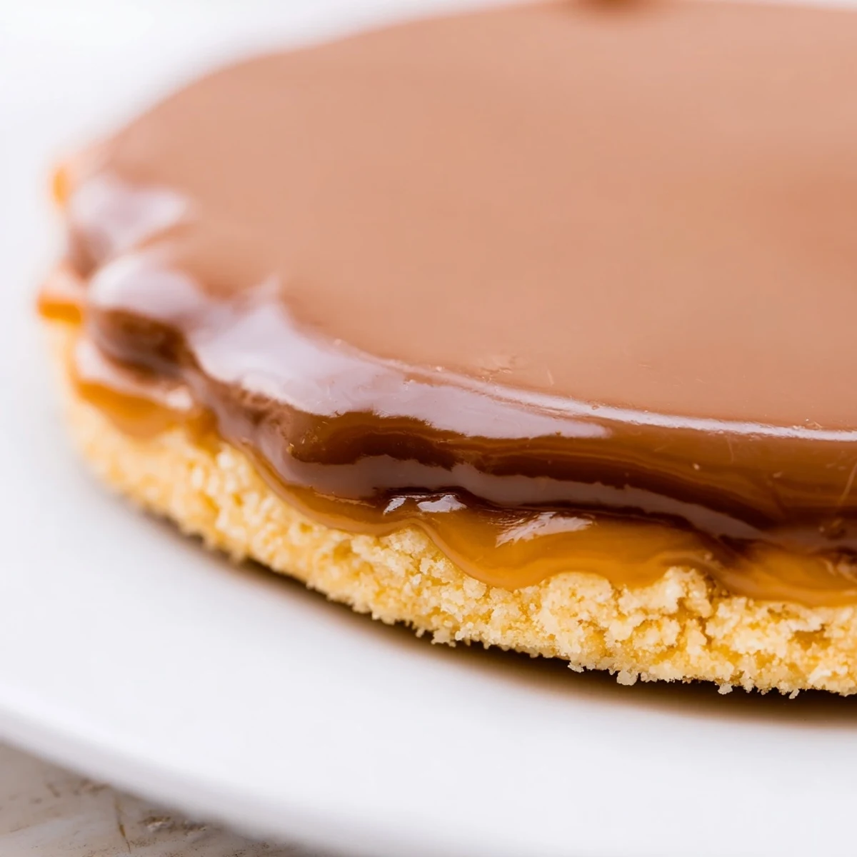 Buttery shortbread Twix Cookies topped with gooey caramel and smooth milk chocolate glaze.