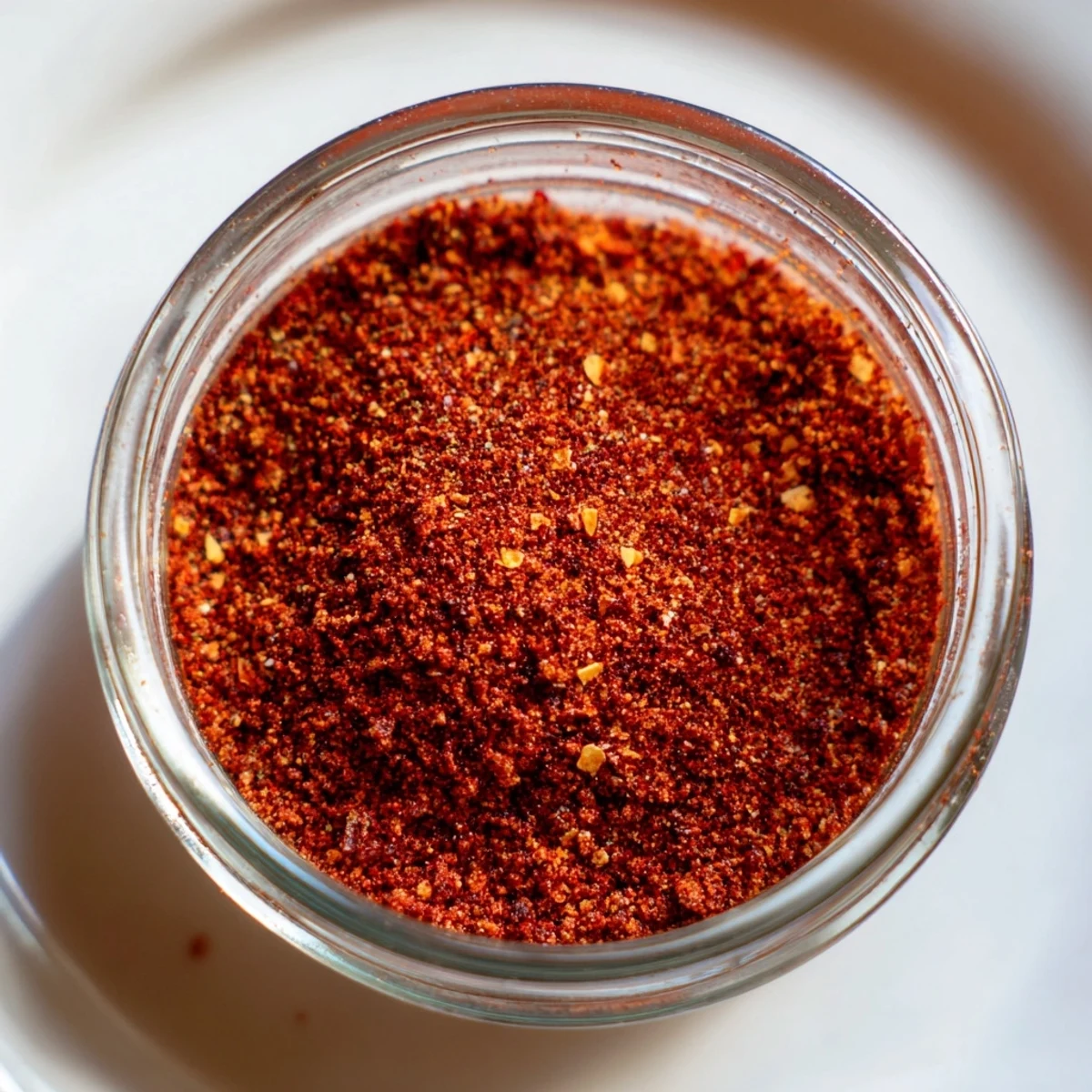 A spoon scoops out the colorful Easy Homemade Taco Seasoning Mix, suggesting a quick, flavorful addition to ground beef or veggies.