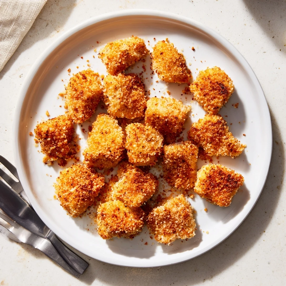 Sizzling Baked Garlic Parmesan Chicken comes out of the oven, ready to be served with fresh parsley.
