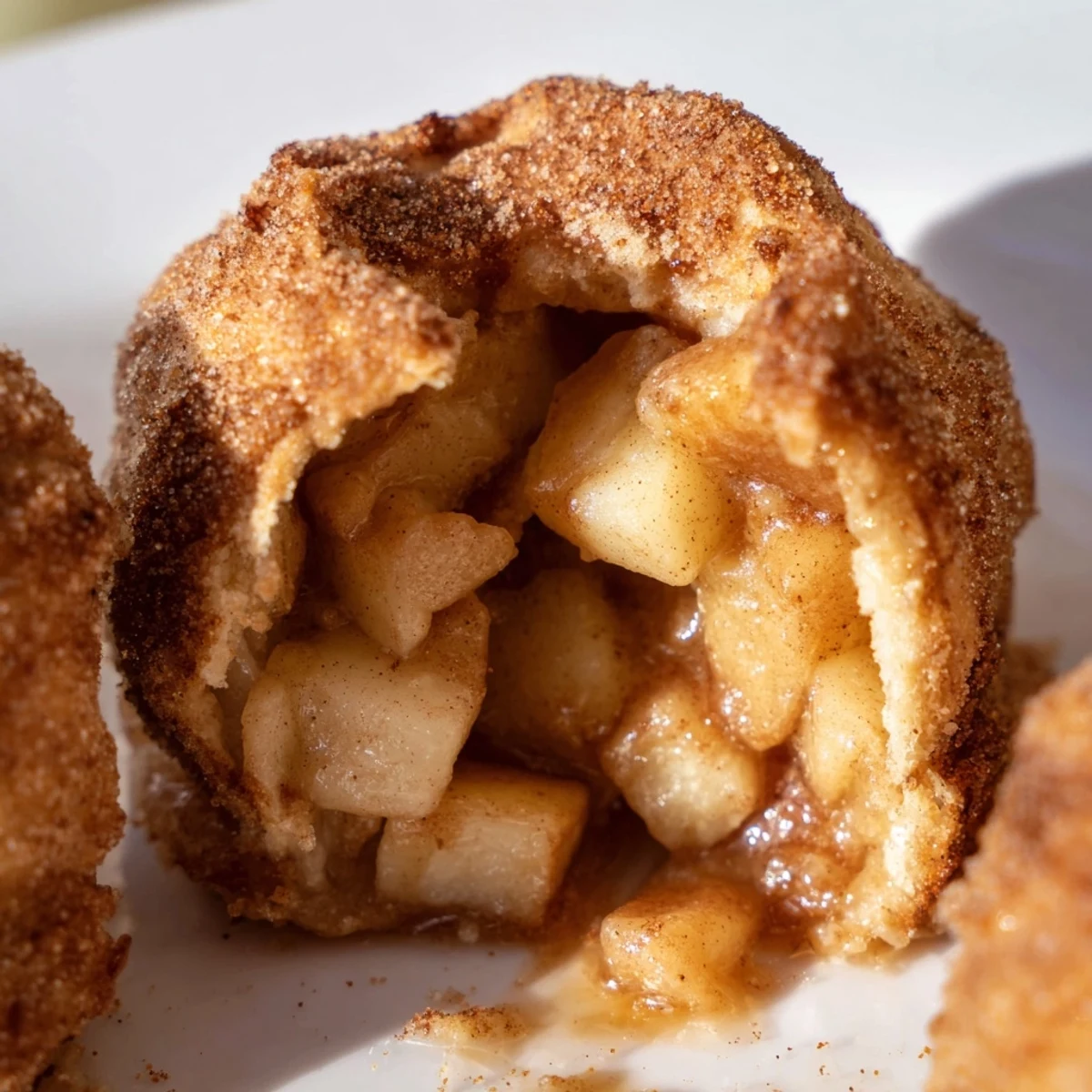 Baked caramel apple pie bombs oozing with gooey caramel and tender cinnamon apples