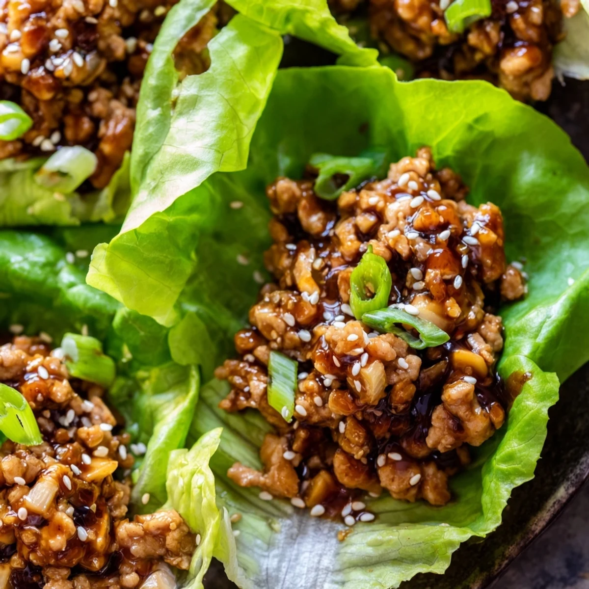 Crisp butter lettuce cups filled with savory ground chicken and crunchy water chestnuts