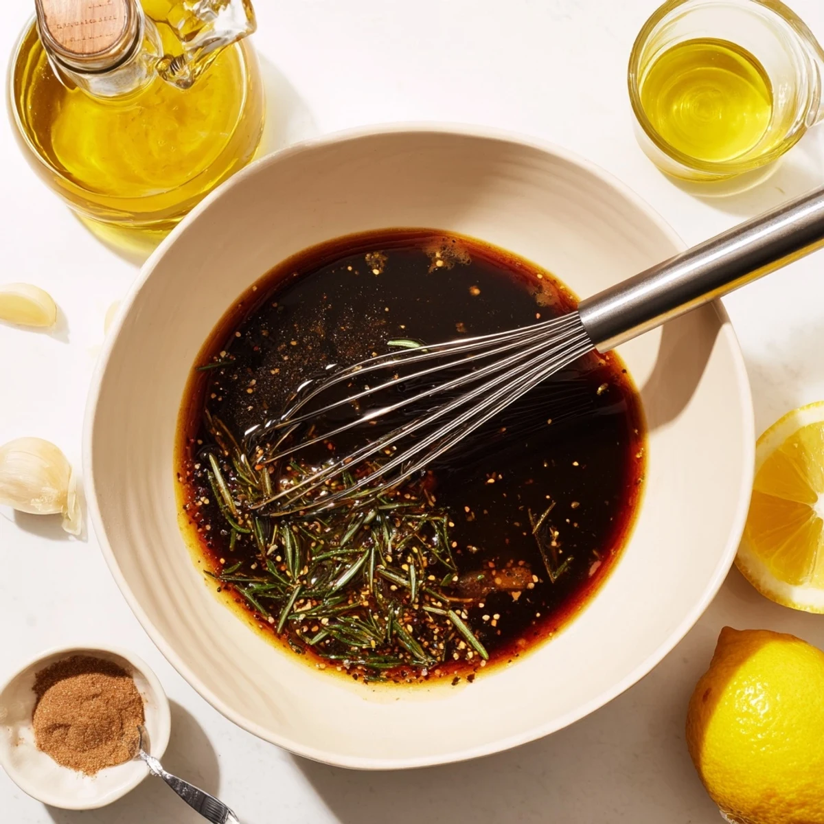 Marinated steaks resting after Steak Marinade soak, ready for grill searing.
