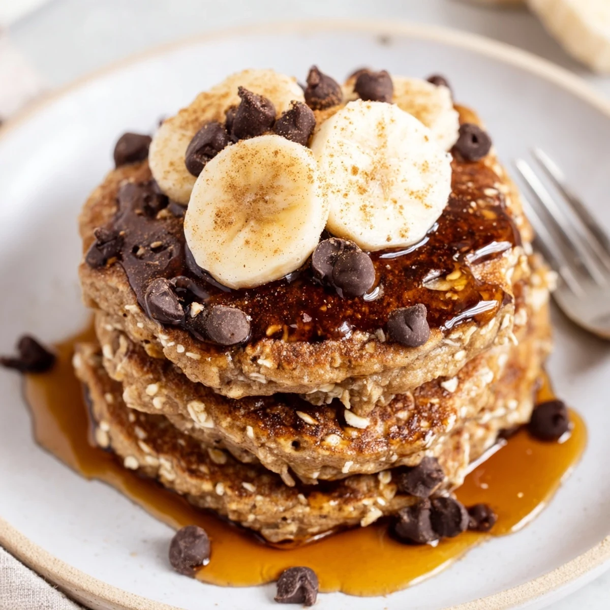 Skillet-cooked Protein Banana Pancakes, moist texture, perfect for post-workout breakfast