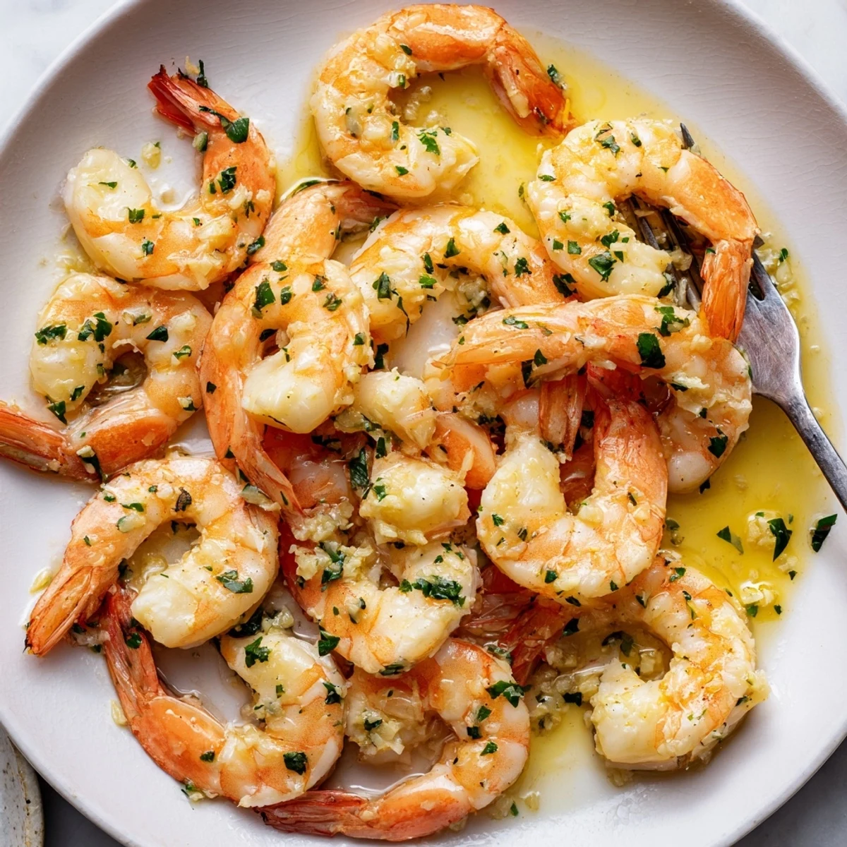 Sizzling buttered shrimp tossed in rich lemon butter sauce served over steamed white rice