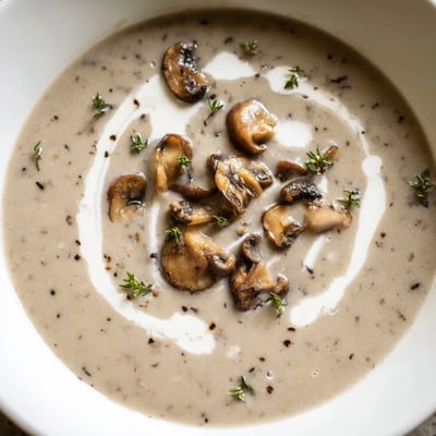 Creamy Mushroom Soup Thyme